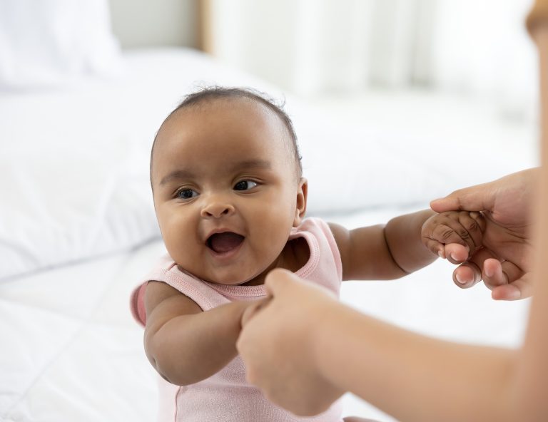 smiling infant